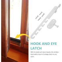 Fensterschlösser, Kindersicherung, Fensterunterstützung, Hakenriegel, verstellbarer Begrenzerriegel, Sicherheitsstangen, flache Katzen, Kindertür, bleibt geöffnet