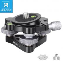ARTCISE LH9/LH11 Hemisphere Pan Tilt 2-in-1 horizontale Einstellbasis Offset-Wasserwaage Geeignet für Kamerastativ Einbeinstativ