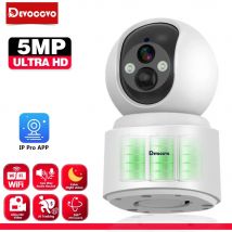 Indoor Baby phone Kamera 5mp Wifi IP mit eingebautem Akku ptz Auto Tracking drahtlose Sicherheits überwachung Farbe Nachtsicht