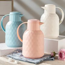 1l isolierte Flasche doppelwandige Glas vakuum flasche Haushalts büro Wasser flasche Thermo kessel Topf Tee Kaffee Thermoskanne