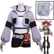 Anime Gachiakuta Riyo Reaper Cosplay Costume Uniform Choker Akuta Cleaners Halloween Party For Women Girls Carnival Props