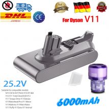 6,0 Für Dyson V11 SV15 25,2 V Batterie Ersatz Lithium Absolute Pro Fluffy Motorhead SV14 SV15 SV17 Batterie Staubsauger