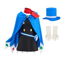 Game Ace Attorney Cosplay Naruhodou Minuki Costume Trucy Wright Fancy Blue Uniform Suit Halloween Carnival Party Magician Outfit