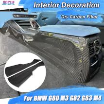 Dry Carbon Fiber Car Interior Center Console Side Cover Decoration Bodykits For BMW G80 M3 G82 G83 M4 2021+