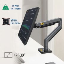 Verstellbare Armstütze für PC-Monitore NB F80, einzelne Monitorhalterung bis zu 30 Zoll, Computer-Schreibtischhalterung, Ständer, verstellbare Gasfeder