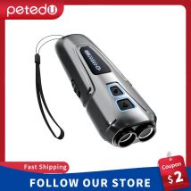 Dispositivo deterrente repellente per cani ad ultrasuoni Antiabbaio Controllo arresto abbaio Allenamento repellente per cani ad alta potenza con torcia a LED