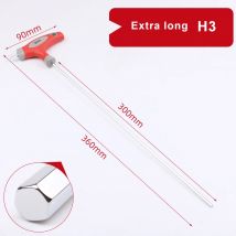 360mm Länge 3-10mm Sechs kant schlüssel T-Griff Schlüssel Flach kopf Innen sechs kant Schrauben dreher Inbus schlüssel Handwerkzeug extra lange Arm werkzeuge