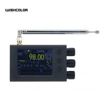 HAMGEEK 64–108 MHz schwarzer tragbarer TEF6686 Vollband-Radioempfänger AM FM SW MW LW RDS mit 2,8-Zoll-Bildschirm