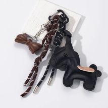 Women's Bag Charm Decoration Cartoon Rocking Horse Women's Leather Charm Bag Key Chain Cute Bag Accessories Gifts