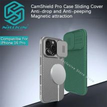 Nillkin Per iPhone 16 Pro Max/iPhone 15 Pro Max/15+/14 Pro Max/14 Plus/14/13 CamShield Pro Custodia magnetica per telefono Shell TPU + PC