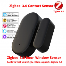 Zigbee 3.0 Contact Sensor Door Sensor Window Sensor Zigbee Hub Required workwith Home Assistant Yandex Alexa ZHA Zigbee2MQTT HA