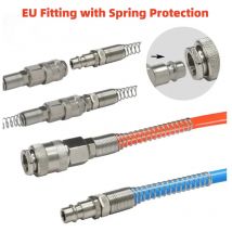Connettore rapido stile europeo con protezione a molla Compressore d'aria Tubo in pelle Pompa d'aria trachea Connettore speciale SP PP