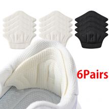 6 paia/12 pezzi solette patch tallone per scarpe sportive adesivo posteriore misura regolabile piedi antiusura cuscino inserto sottopiede