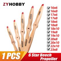 1 Stück 6 Sterne 2 Blatt Holz RC Flugzeug Propeller 16x8 17x6 17x8 18x8 18x10 19x8 19x10 20x8 20x10 22x10 23x8