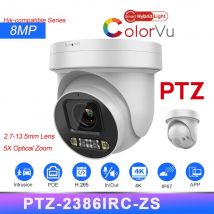 Telecamera IP PTZ compatibile con Hikvision Zoom 5X 8MP Luce ibrida Persone Rilevazione auto IP66 Telecamera di sicurezza per videosorveglianza esterna