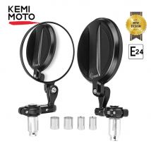Specchio universale per moto 360 °   Specchietti rotanti per manubrio moto Emark Specchietto retrovisore laterale Accessorio moto