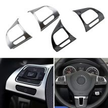 Für VW Golf MK6 Passat B7 CC EOS Tiguan Jetta Touran Caddy Sharan Auto Lenkrad Panel Aufkleber Trim Abdeckung Zubehör