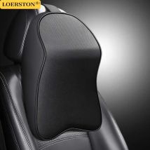 3D Nappa Leather Memory Foam Headrest Car Neck Pillow Support Neck Rest Pillow for Car Pain Relief Travel Neck Support