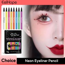 8-farbiger Halloween Neon Liquid Eyeliner Augen-Make-up Langlebige Textmarker-Farbe Gesicht Wasserdicht Regenbogen Schatten Make-up Kosmetik