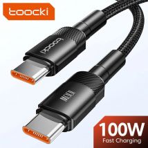 Toocki 100W cavo da tipo C a USB C PD 3.0 ricarica rapida 4.0 ricarica rapida da tipo C a tipo C per