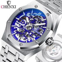 Chenxi Herren-Automatikuhren, Top-Marke, mechanische Tourbillon-Sport-Armbanduhr, Edelstahl, wasserdicht, Business-Herrenuhren