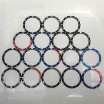 38 mm Aluminium-Lünette, passend für 40 mm mechanische Gehäuse-Uhrenteile, Schwarz, Blau, Grün, Rot, Orange, Grau