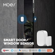 MOES Tuya ZigBee Rilevatore di sensori per porte e finestre intelligenti Sistema di allarme di sicurezza domestica intelligente App Smart Life Tuya Controllo remoto