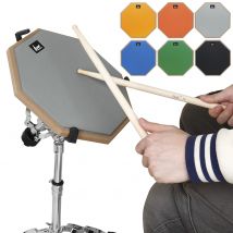 SLADE 8/12-Zoll Drum Practice Pad Silent Drum Pad Gummi Holz Dumb Drum Mute Pad Training für Jazz Drums Übung Anfänger