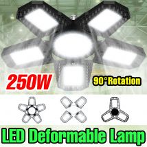 250W HA CONDOTTO LA Lampadina E27 Lampada Da Garage 220V Faretti Pieghevoli Deformabili 110V Bianco Freddo/Caldo Per La Casa Magazzino Officina Seminterrato
