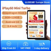 Alldocube iPlay60 Mini Turbo Tablet Snapdragon 6Gen 1 da 8,4 pollici Android14 8 GB + 8 GB di memoria virtuale RAM + 128 GB ROM Widevine L1