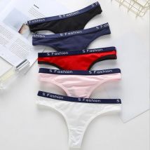 Damenhöschen Baumwolle G-String Tanga für Frauen Sexy Nahtlose Slips Sportunterwäsche Intimwäsche T-Rücken Bikini Weibliche Unde