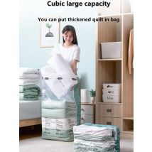 No Need Pump Vacuum Bags Large Plastic Storage Bags for Storing Clothes blankets Compression Empty Bag Covers Travel Accessories