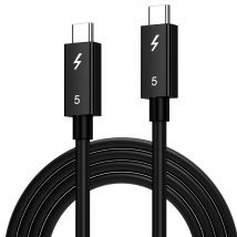 Thunderbolt 5 Cable Soft TPE 80Gbps Type-C USB4 V2 Coaxial Cable USB-C to C 240W 16K 8K for eGPU Mac MINI SSD iPhone 16 MacBook