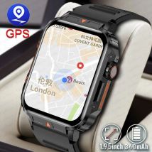 1,95 Outdoor Militär Smart Uhr Männer Bluetooth Anruf Smartwatch Für Android IOS IP68 Wasserdichte Sport Fitness Uhren 2025, Neue