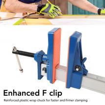 Holzbearbeitung F-Klemme Holzbearbeitung F-Klemme Aluminiumlegierung Schnelle Einstellung Stabile Fixierung Schnellspanner F-Klemme Holzbearbeitungsvorrichtung