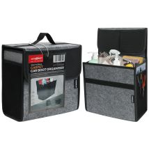 Borsa organizer per bagagliaio per auto con chiusura sicura, copertura ribaltabile, borsa ordinata per bagagliaio in feltro antiscivolo per riporre strumenti automatici e declutter interno