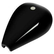 Motorrad gestreckter 4,7 Gallonen Gaskraftstofftank für Harley Custom Chopper Baggers Boober unbemalt lackiert schwarz