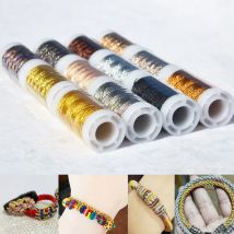 1 Rotolo 0.2mm-0.8mm Cavo di Nylon Filo Stringa Intrecciato Macrame Perline Cavi Annodatura Cinese Collana Del Braccialetto Creazione di Gioielli FAI DA TE