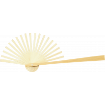Customized Semi-products Wood Fan Frame Wooden Sticks with Varnish and Personalized Logo on the Side Rib
