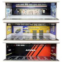 TimeMicro&MoreArt 1:64 Reparaturwerkstatt /Advan/Löffel /Lagerparkplatz Beleuchtungsplatine Montageszene