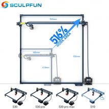 SCULPFUN-extensor de eje XY, varilla de expansión de 935x905mm, área de grabado S10/S30/Pro/S30 Pro Max, Kit de extensión de máquina de grabado láser