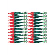 Ackibbik 20pcs 10cm Glow Squid Jig Hook Luminous Squid Lure Saltwater Cuttlefish Fishing Supplies Octopus Shrimp Bait