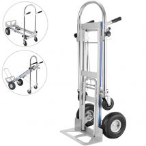 SucceBuy Carrello pieghevole per autocarri a mano in alluminio 3 in 1, 1000 libbre, 350 kg, peso massimo per uso domestico, lavori industriali pesanti