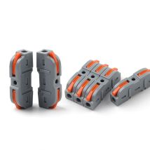 20/34/50 Stück Hebel-Drahtverbinder, 1 bis 1 zusammenbaubare Inline-Drahtverbinder, elektrische Steckverbinder, Drahtklemmen
