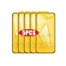 5Pcs 9D Protective Glass For iPhone 17 Air 16 16e 15 13 11 12 14 Pro Max 7 8 Plus Screen Protector For iPhone XR XS MAX Tempered
