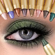 Penna per ombretto Gold Tube, selezione multicolore, evidenziazioni occhi, occhi illuminanti, impermeabile e resistente al sudore, cosmetici per occhi