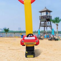 7 m Sky Puppet Dancer Blower Verwenden Sie Gebläse mit 4 Rädern, beweglicher Struktur, 750 W, 2800 U/min, für aufblasbare Tänzer oder Geburtstagsfeiern