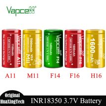 Original Vapcell INR 18350 A11 M11 F14 F16 H16 Batterie Max 1600 mAh High Drain Wiederaufladbare Lithium-Batterien Für Taschenlampe spielzeug