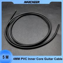 5 Meter 4 mm Durchmesser Gitarrenkabel PVC-Kabel Dual Core Low Noise Gitarrenkabel Schwarz