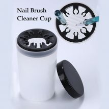 Nail art Pinsel Reiniger Tasse Tauch Pinsel Reinigung Flasche Nagel Waschen Stift Halter Reinigung Tasse Mit Slots Für Nagel Salons Und Hause